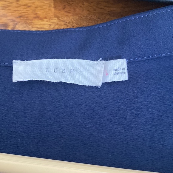 Dark Blue Lush Dress Sz L - Picture 4 of 5